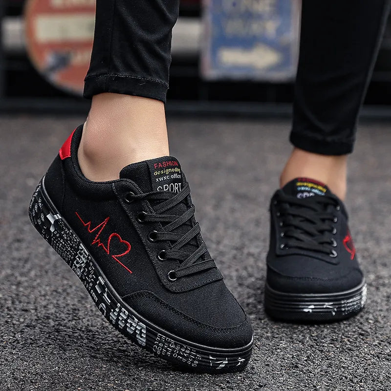Round Toe Lace Up Platform Sneakers - LaTezza Online Shop