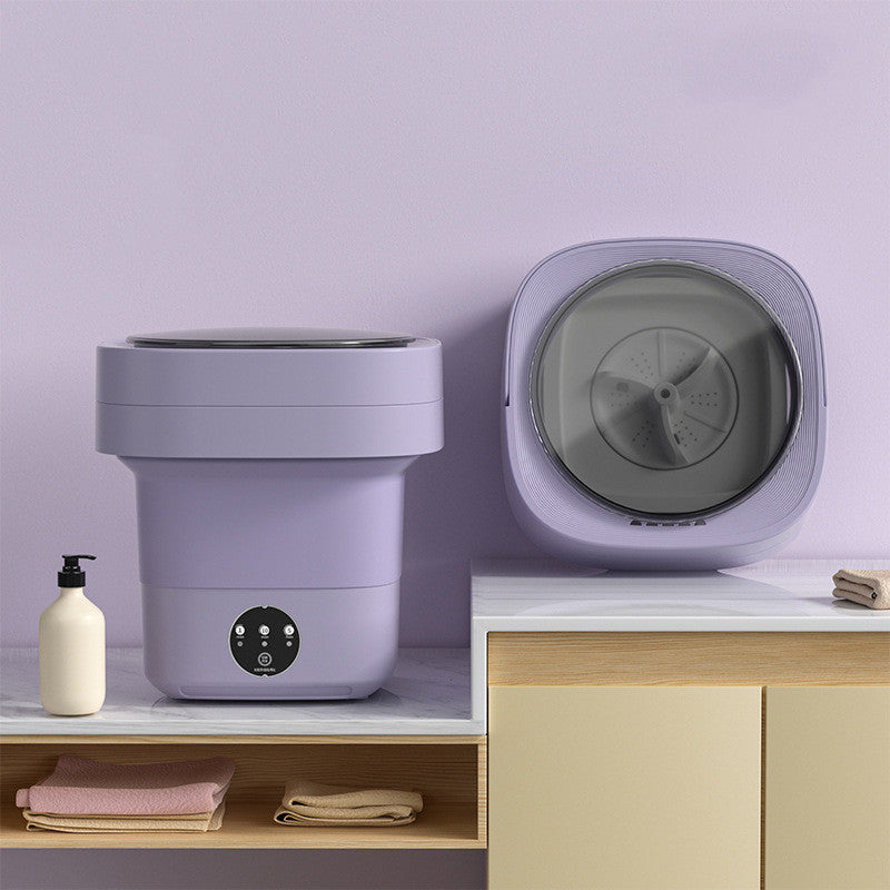 Mini Foldable Washing Machine Portable for Socks Underwear 3 Models With Spinning Dry Gadgets
