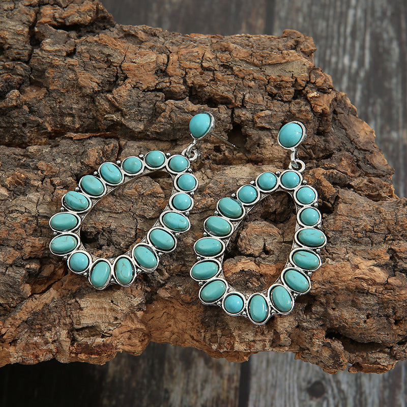 Artificial Turquoise Earrings - LaTezza Online Shop