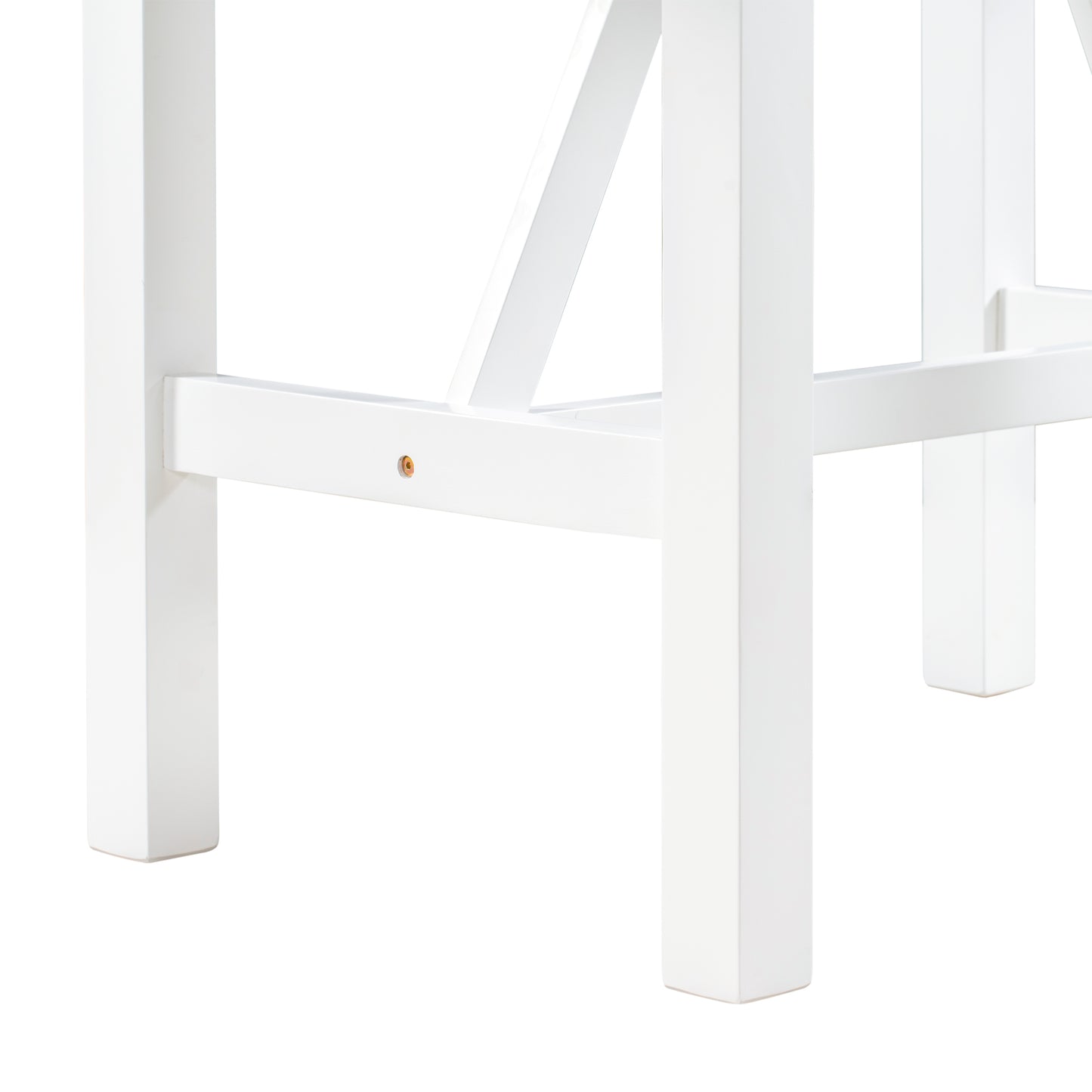 TOPMAX 3-Piece Wood Counter Height Drop Leaf Dining Table Set with 2 Upholstered Dining Chairs for Small Place White+Gray - LaTezza Online Shop