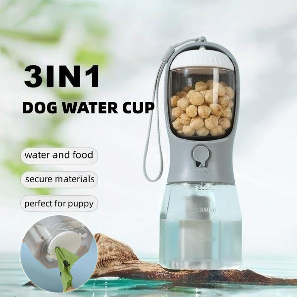 Dog Water Cup Drinking Food Garbage Bag Three-in-one Portable Small Multi-functional Pet Supplies - LaTezza Online Shop