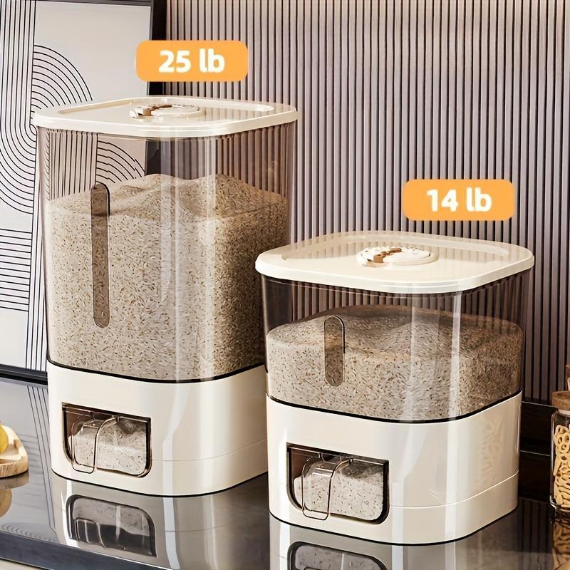 Automatic Rice Dispenser With Cup, Large Capacity Moisture-proof And Insect-proof Sealed Rice Storage Container