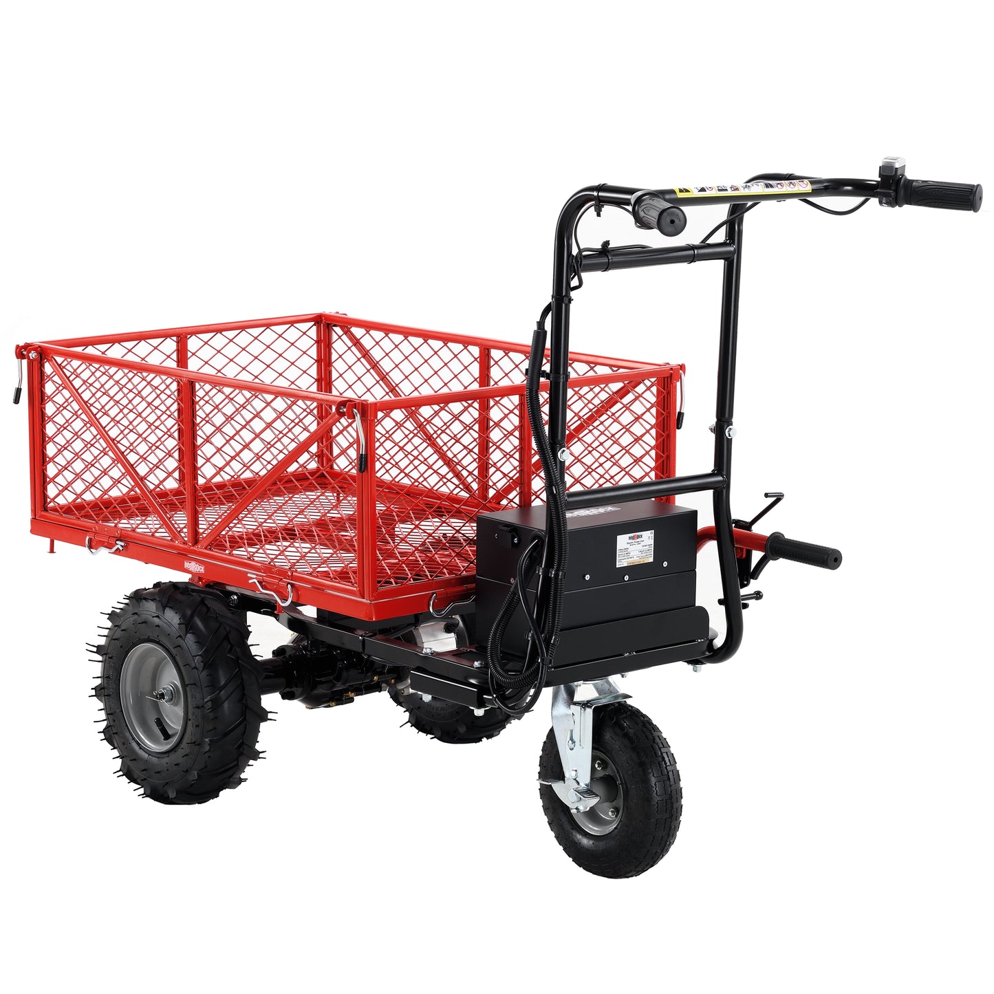Wheelbarrow Utility Cart Electric Powered Cart 48V28Ah 500W Capacity 500lbs (230kg) Material Hauler 1000lbs Towing - LaTezza Online Shop
