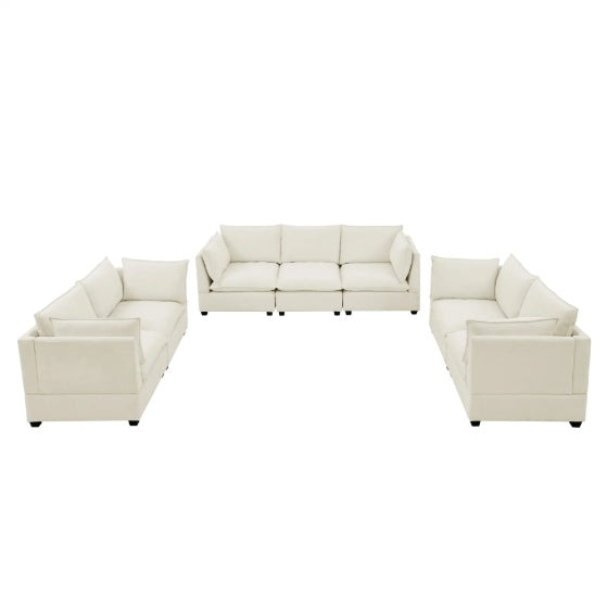 3 Piece Chenille Fabric Upholstered Furniture Set - LaTezza Online Shop
