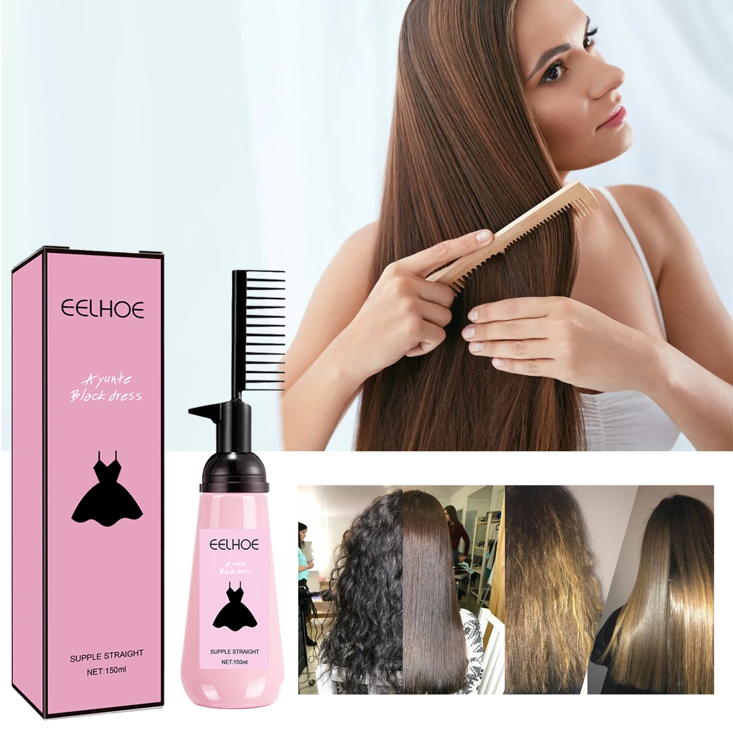 Hair Straightening Cream, Hair Care Smooth Smooth Smooth Hair Care Cream - LaTezza Online Shop