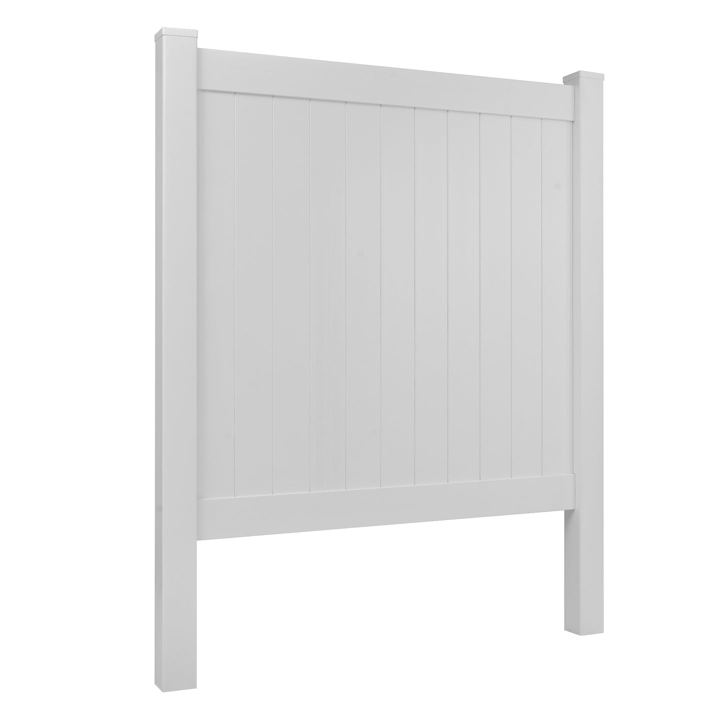 Privacy Fence Panels 6ft.H x 6ft.W WHITE Vinyl Full set of 2 Pcs - LaTezza Online Shop