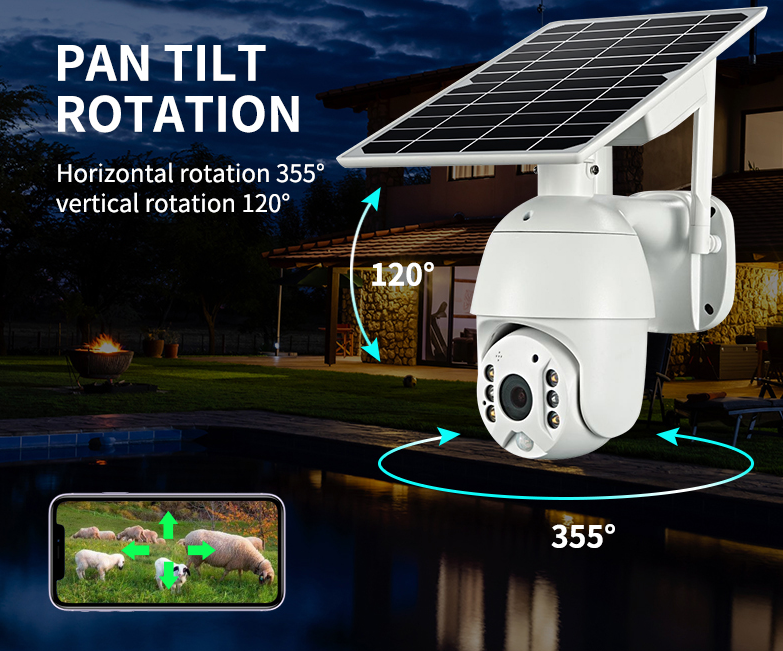 Brand 4G SIM Card WIFI Solar Battery PTZ Camera 1080P Outdoor Waterproof PIR Alarm Motion Detection P2P CCTV Camera - LaTezza Online Shop