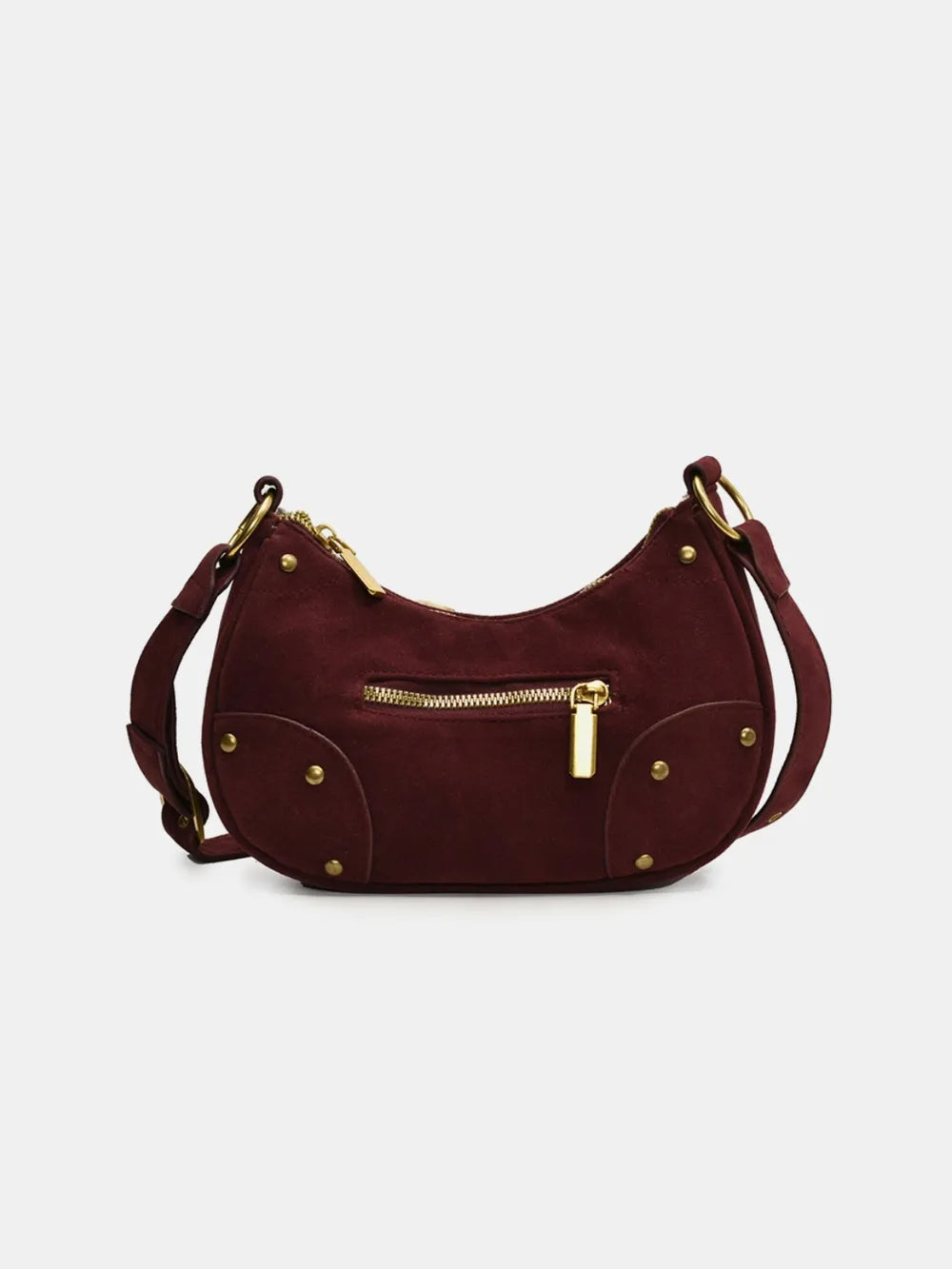 Small Suede Adjustable Strap Shoulder Bag - LaTezza Online Shop