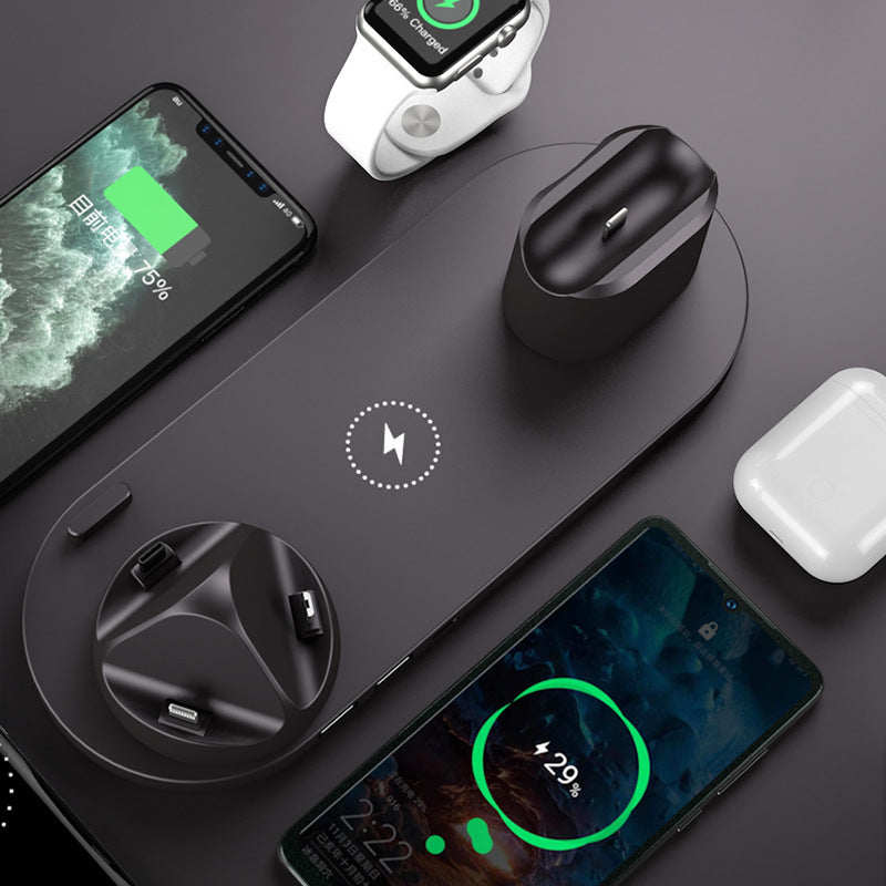 Wireless Charger For IPhone Fast Charger For Phone Watch 6 In 1 Charging Dock Station