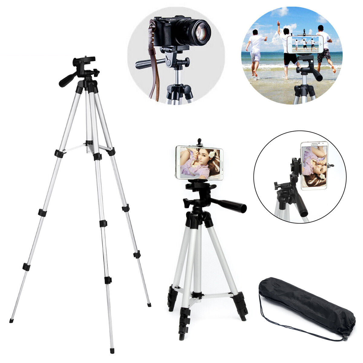 Professional Camera Tripod Stand Holder Mount For Cell Phone, Portable Tripod, Mobile Phone Live Stream Holder, Camera Tripod - LaTezza Online Shop