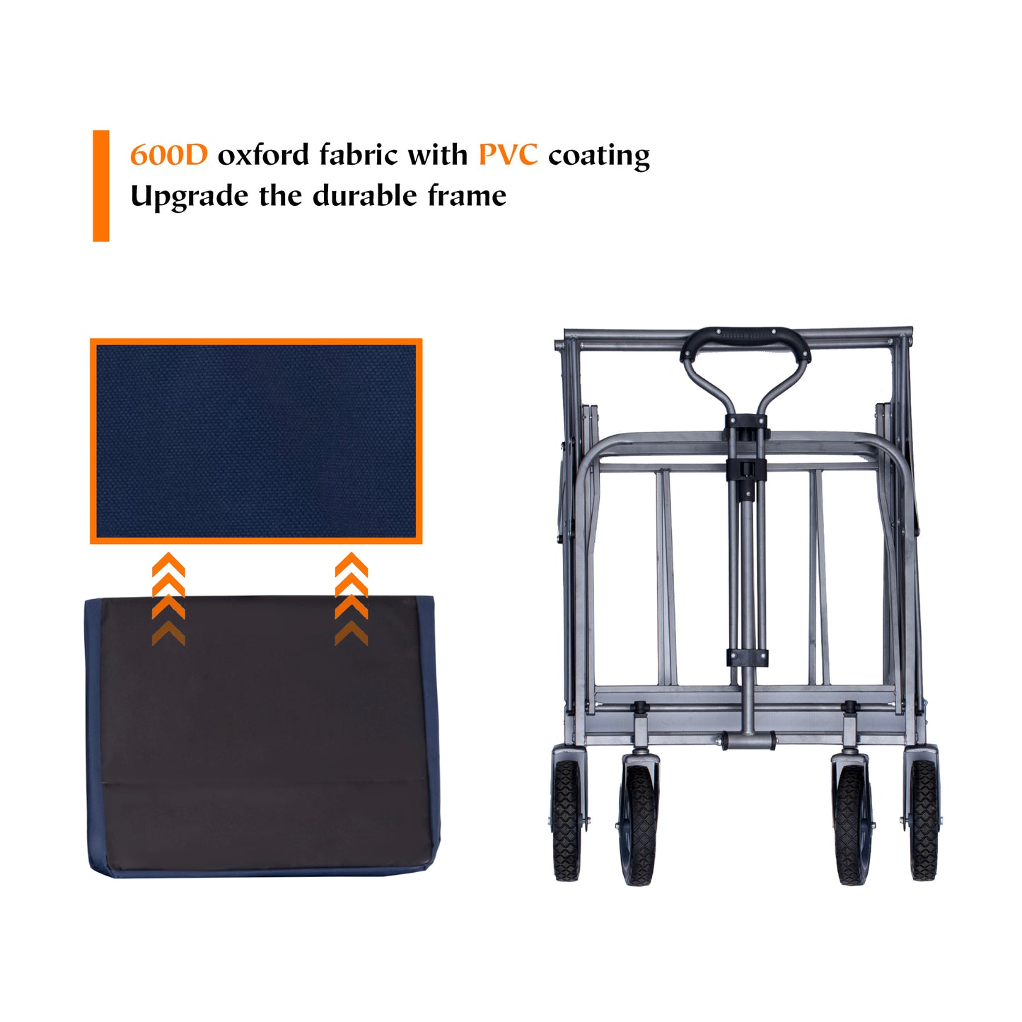 Outdoor Garden Multipurpose Micro Collapsible Beach Trolley Cart Camping Folding Wagon - LaTezza Online Shop