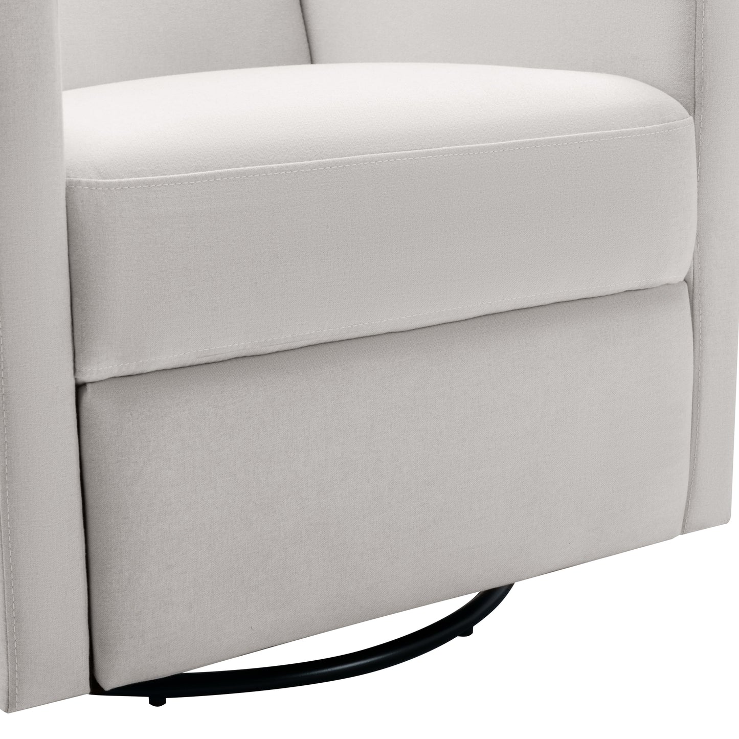 Modern Upholstered Rocker Nursery Chair Plush Seating Glider Swivel Recliner Chair Beige - LaTezza Online Shop
