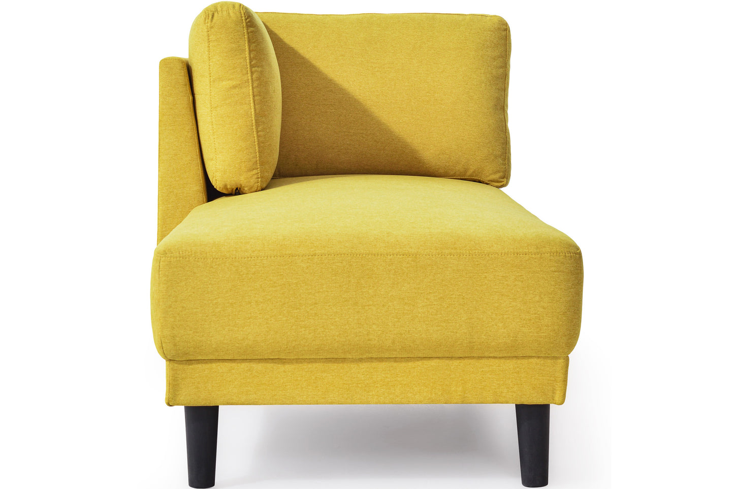 65" Mid-Century Modern Fabric Corner Lounge Chair Upholstered Indoor Chaise Lounge for Bedroom - LaTezza Online Shop