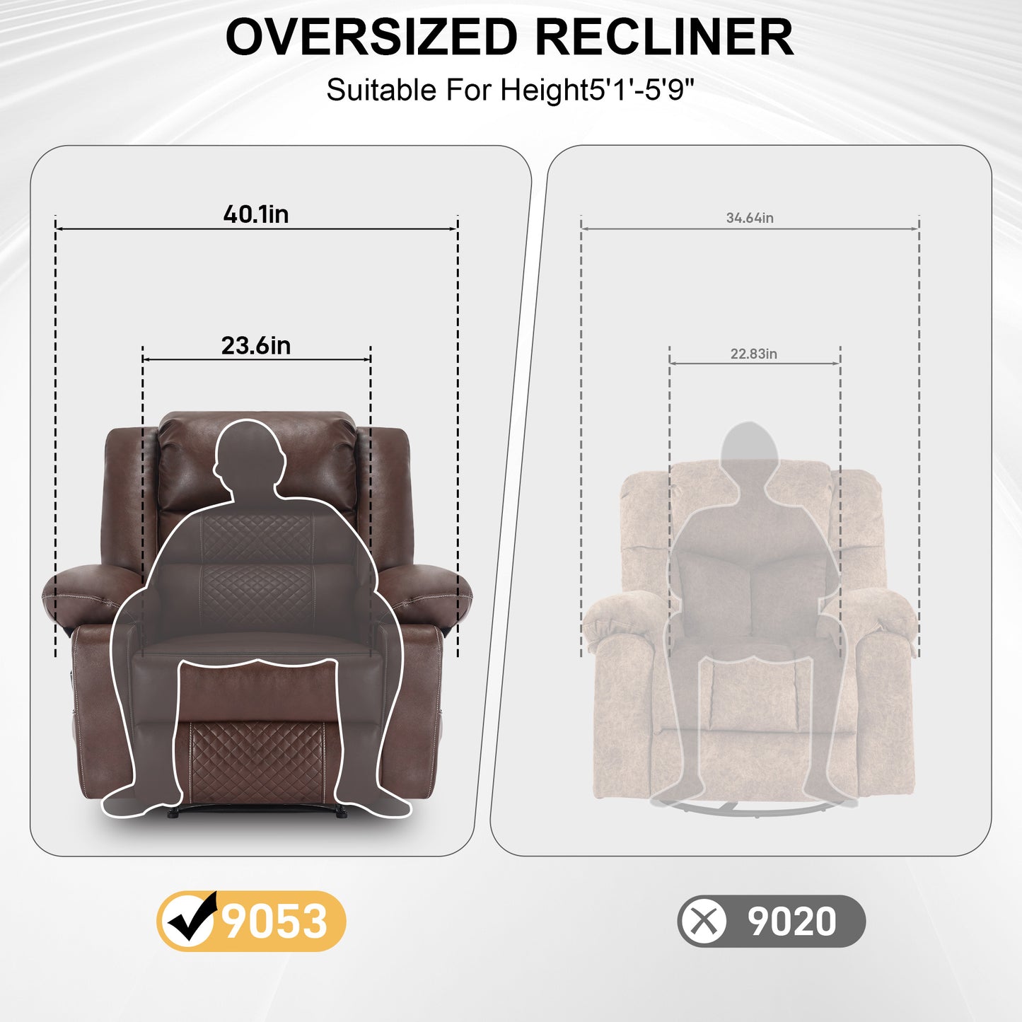 Breathable Leather Massage Recliner Chair Manual Living Room Reclining Sofa - LaTezza Online Shop