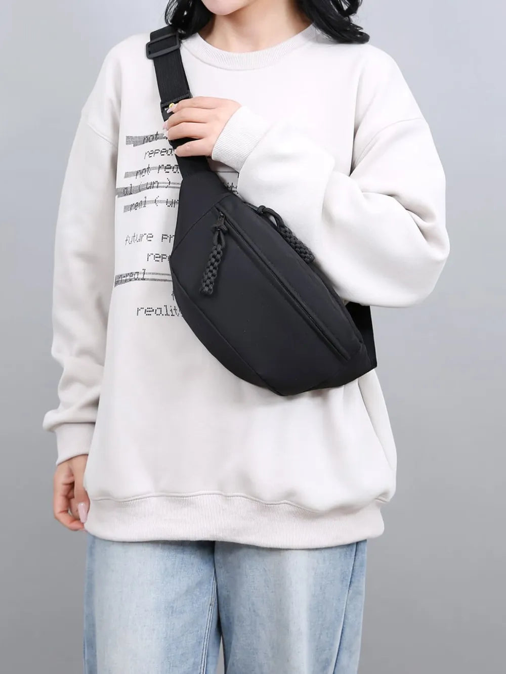 Oxford Cloth Adjustable Strap Sling Bag - LaTezza Online Shop
