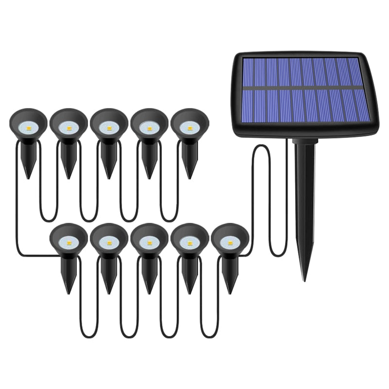 New Style Garden Lawn Solar Powered Outdoor LED Spike Light Path Landscape Waterproof IP65 Mini Solar Flood Lawn Lamp - LaTezza Online Shop
