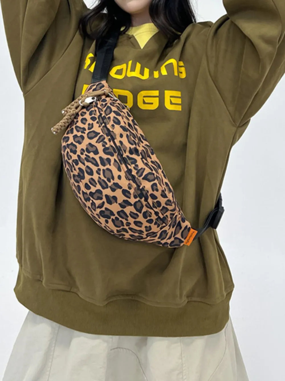 Leopard Nylon Crossbody Bag - LaTezza Online Shop