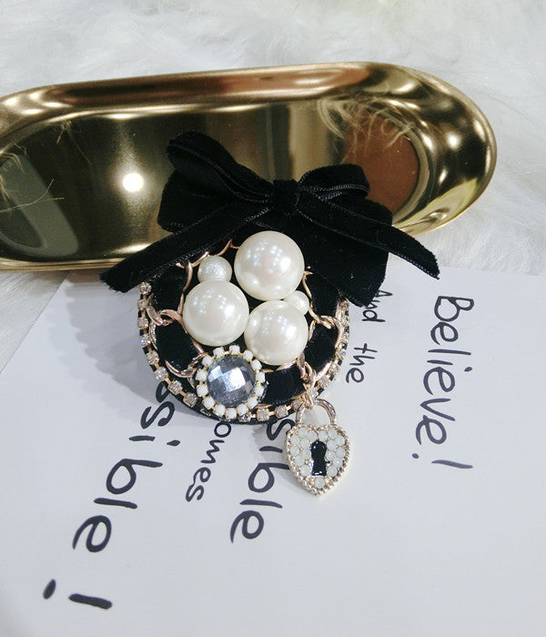 Brooches Pins Badge Coat Big Metal Vintage Retro Star Bee Lace Pearl Handmade