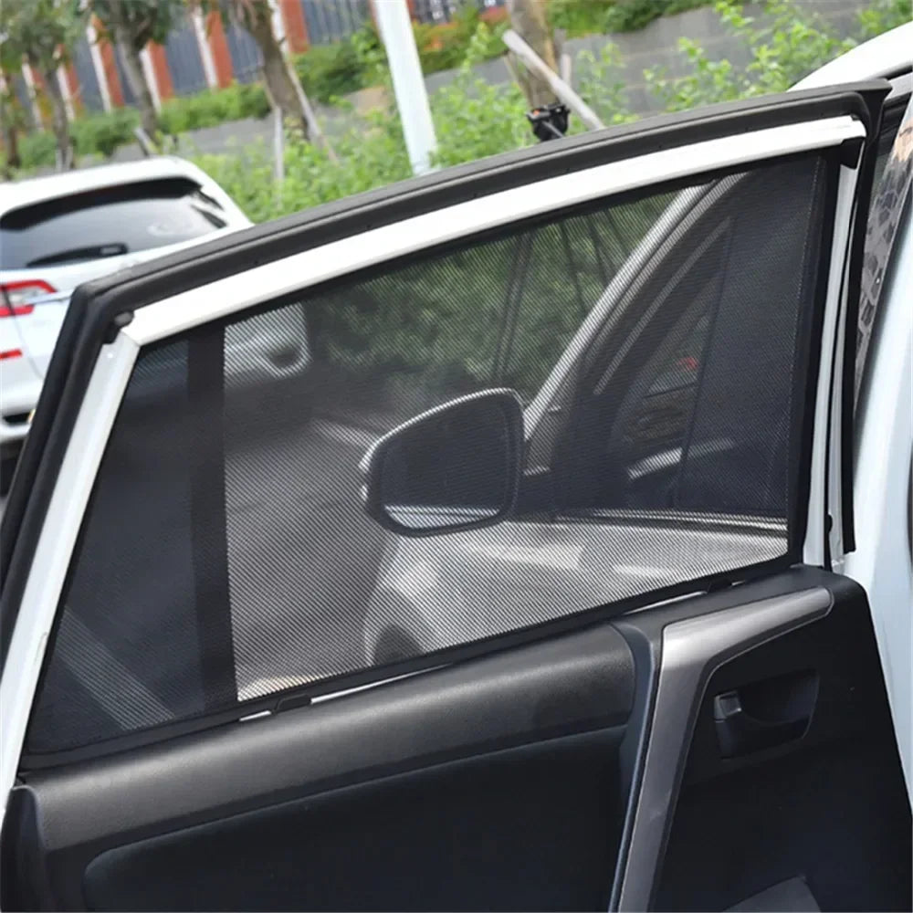 Custom Car Window Sunshade For BMW X5 G05 2018 - 2024 Magnetic Curtain Mesh Front Windshield