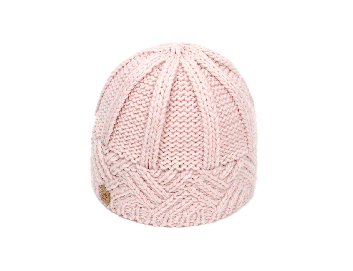 European and American retro style diamond grid coarse needle knitted hat for men and women, fashionable autumn and winter knitted hat - LaTezza Online Shop