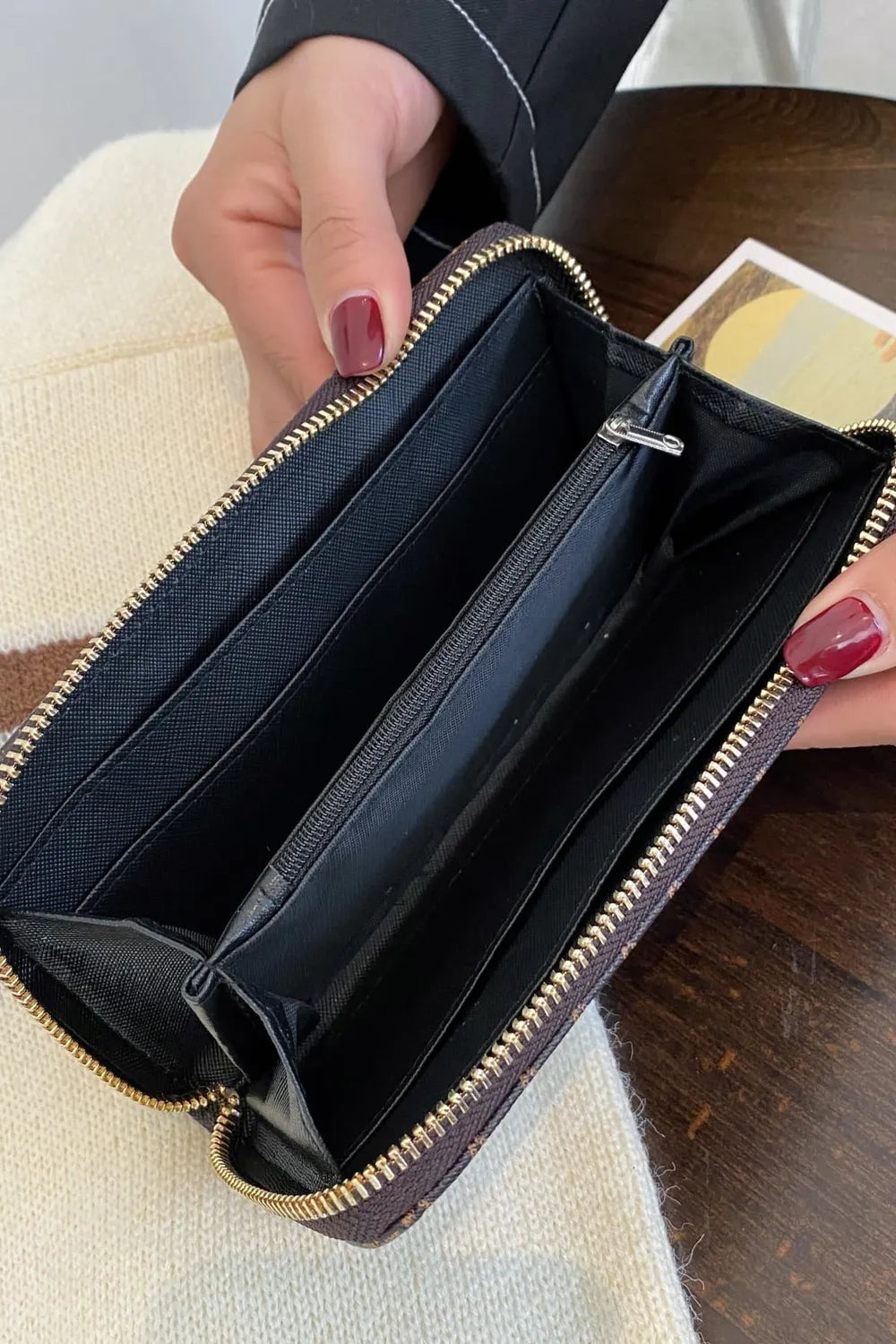 PU Leather Plaid Wallet - LaTezza Online Shop