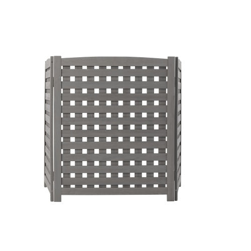 Cedar Privacy Fence 3 Panels Hidden Air Conditioning And Garbage Fence - LaTezza Online Shop