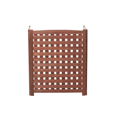 Cedar Privacy Fence 3 Panels Hidden Air Conditioning And Garbage Fence - LaTezza Online Shop