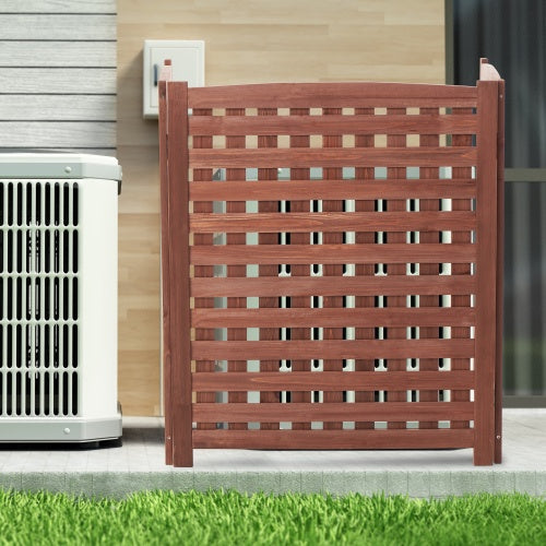 Cedar Privacy Fence 3 Panels Hidden Air Conditioning And Garbage Fence - LaTezza Online Shop