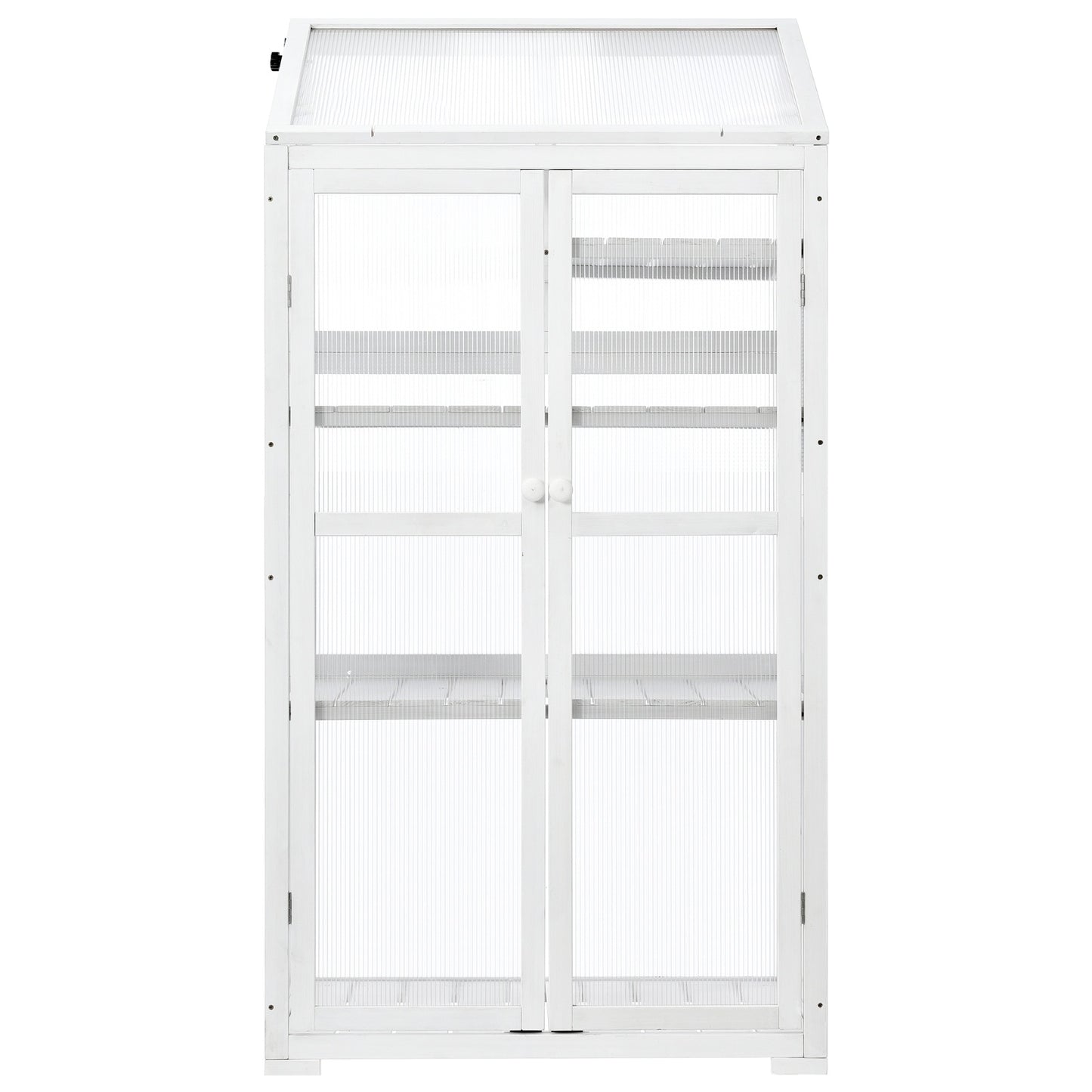 TOPMAX 62in Wood Large Greenhouse With Wheels And Adjustable Shelf - LaTezza Online Shop
