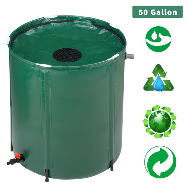 50 Gallon Folding Rain Barrel Water Collector Green - LaTezza Online Shop
