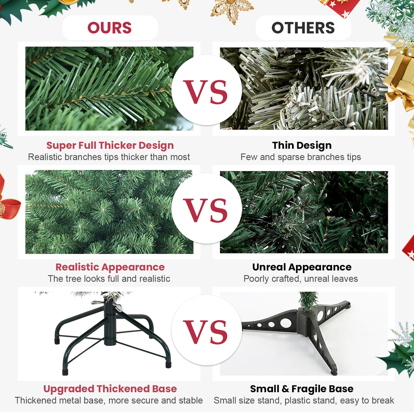 5FT PVC Green Memory Wire Christmas tree - LaTezza Online Shop