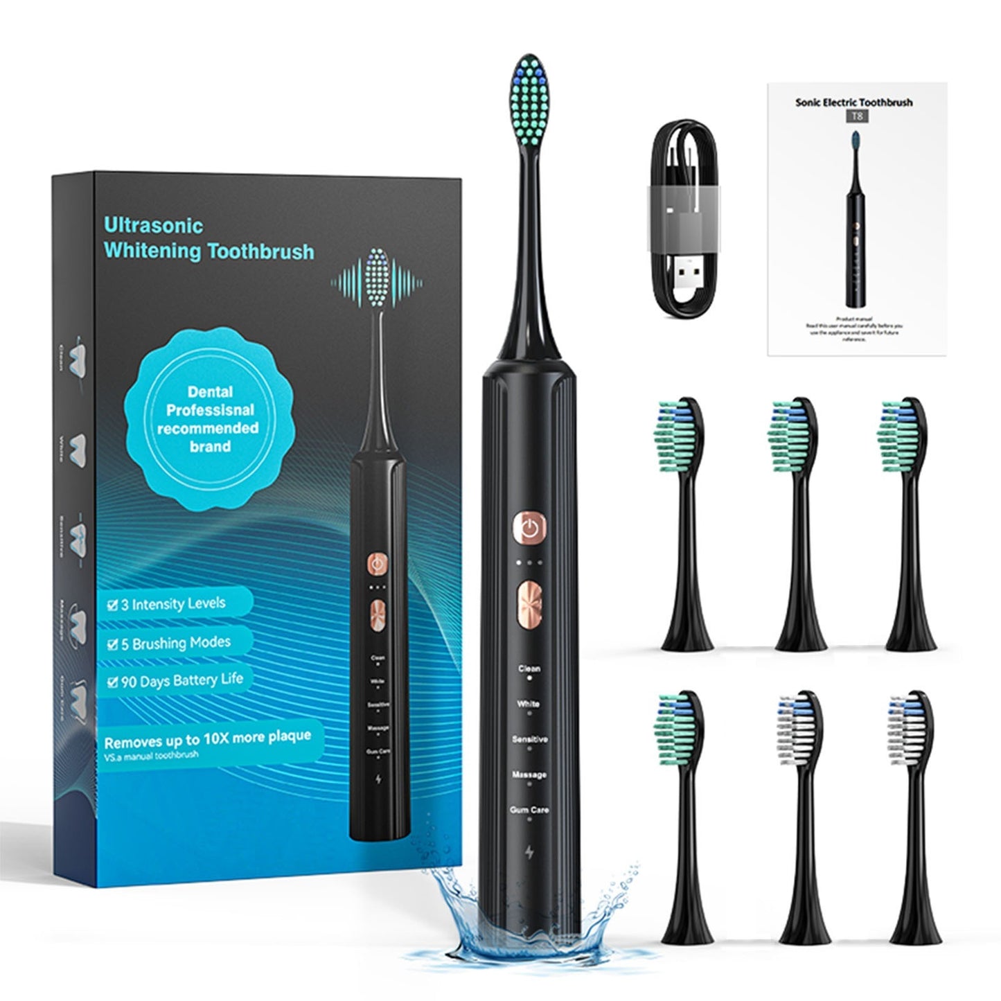 Portable Electric Toothbrush With A Compact Body Long Lasting Battery Life - LaTezza Online Shop