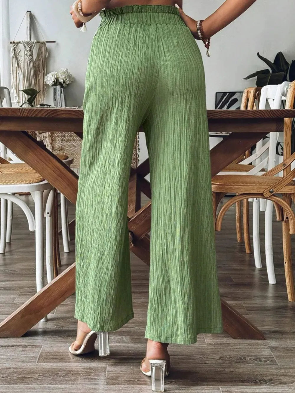 Frill Wide Leg Pants - LaTezza Online Shop