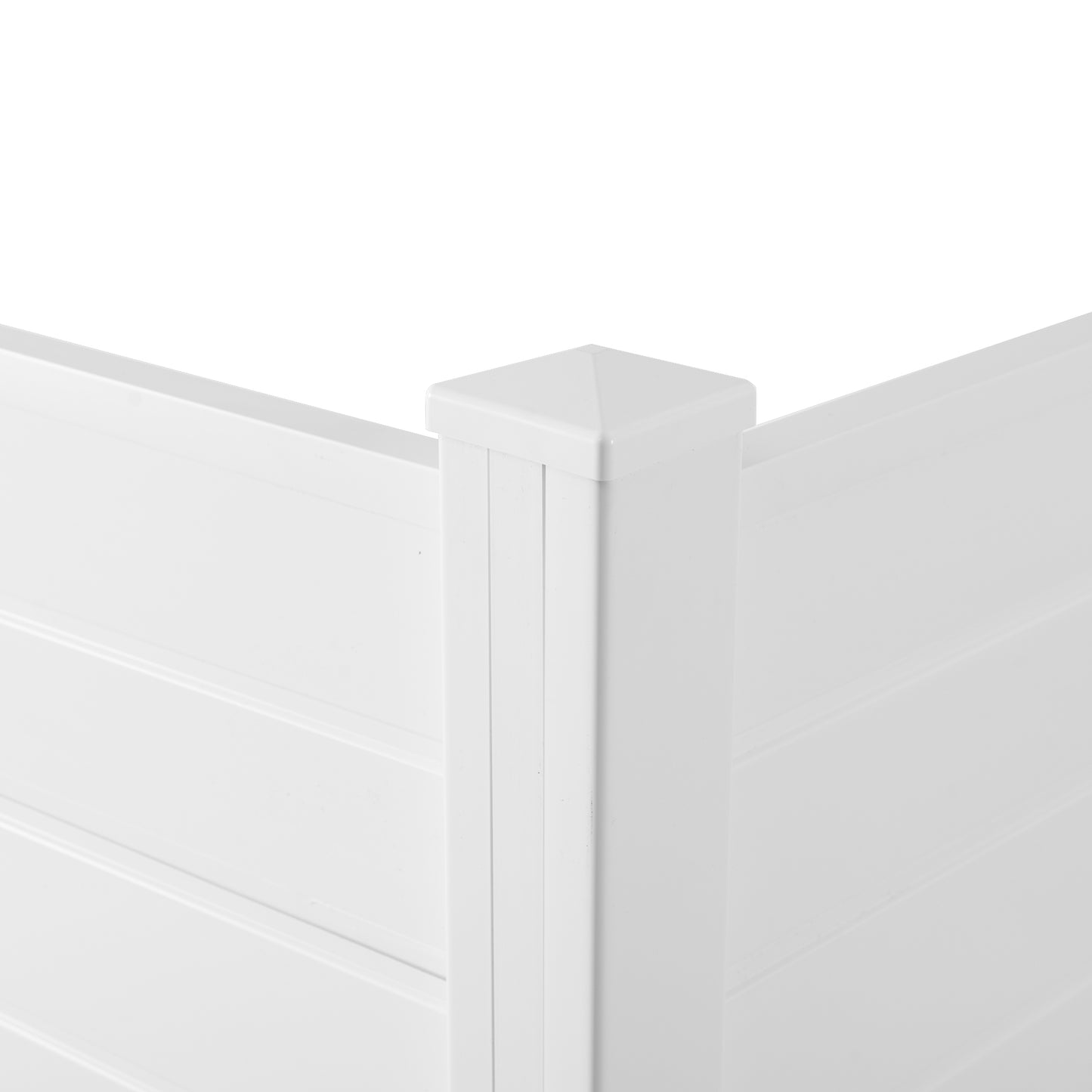 Privacy Fence Panels Kit Air Conditioner Trash Can Enclosure Vinyl white color - LaTezza Online Shop