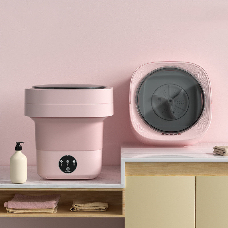 Mini Foldable Washing Machine Portable for Socks Underwear 3 Models With Spinning Dry Gadgets