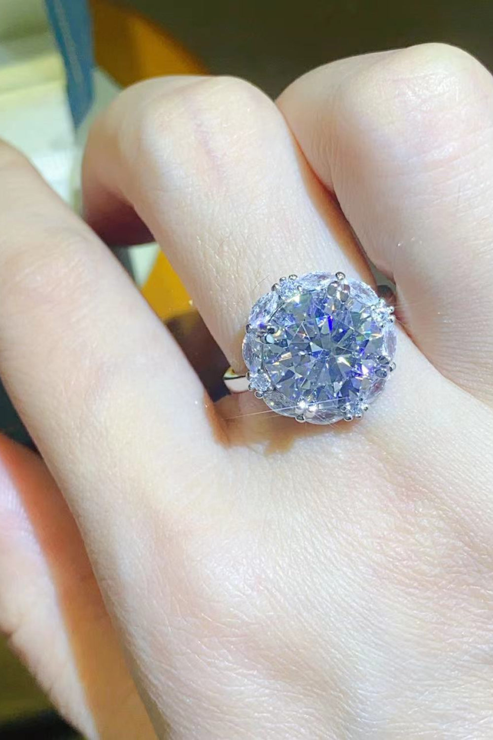 5 Carat Moissanite 925 Sterling Silver Ring - LaTezza Online Shop