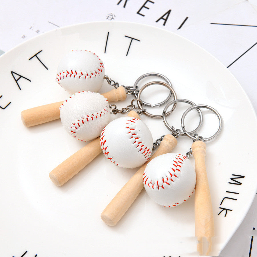 Simulation Baseball Keychain Bat Pendant - LaTezza Online Shop
