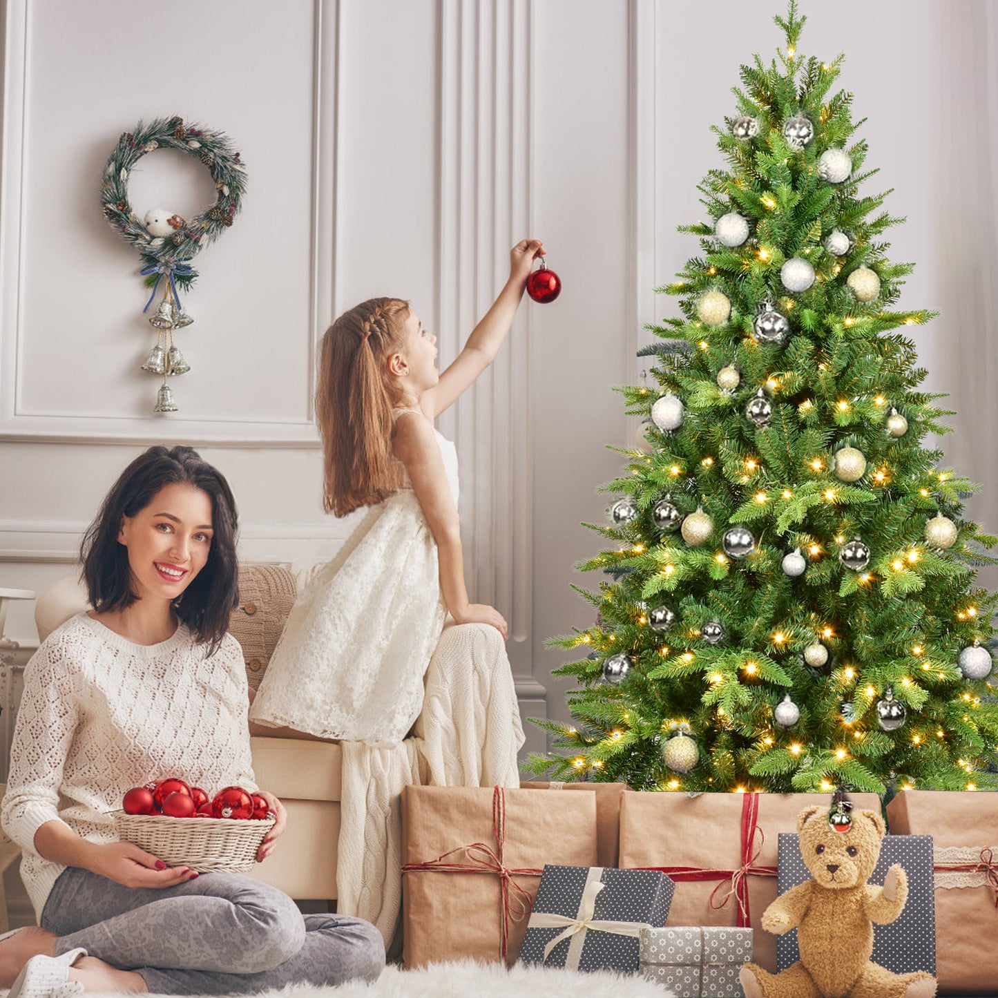 7FT PE&PVC Prelit Christmas Tree - LaTezza Online Shop