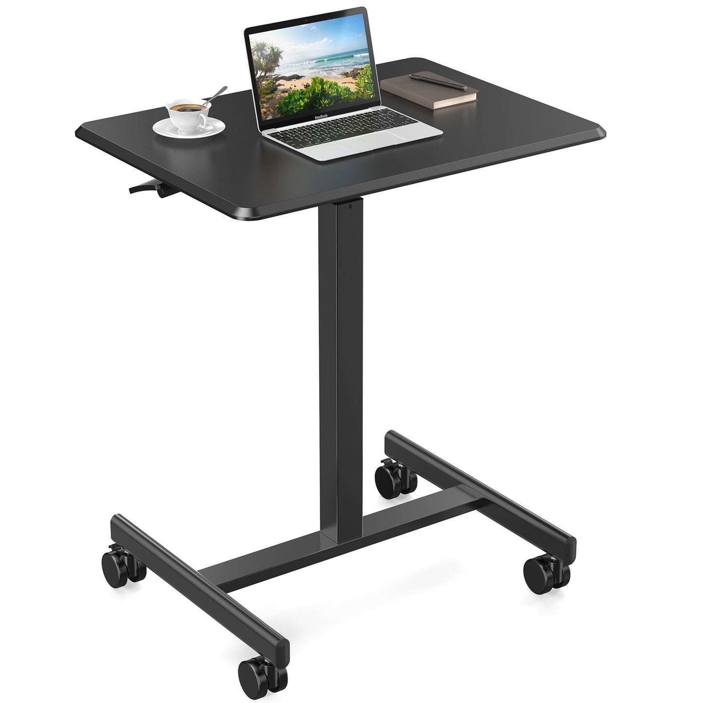Adjustable Rolling Desk Laptop Computer Cart For Home Office Classroom Overbed Table - LaTezza Online Shop