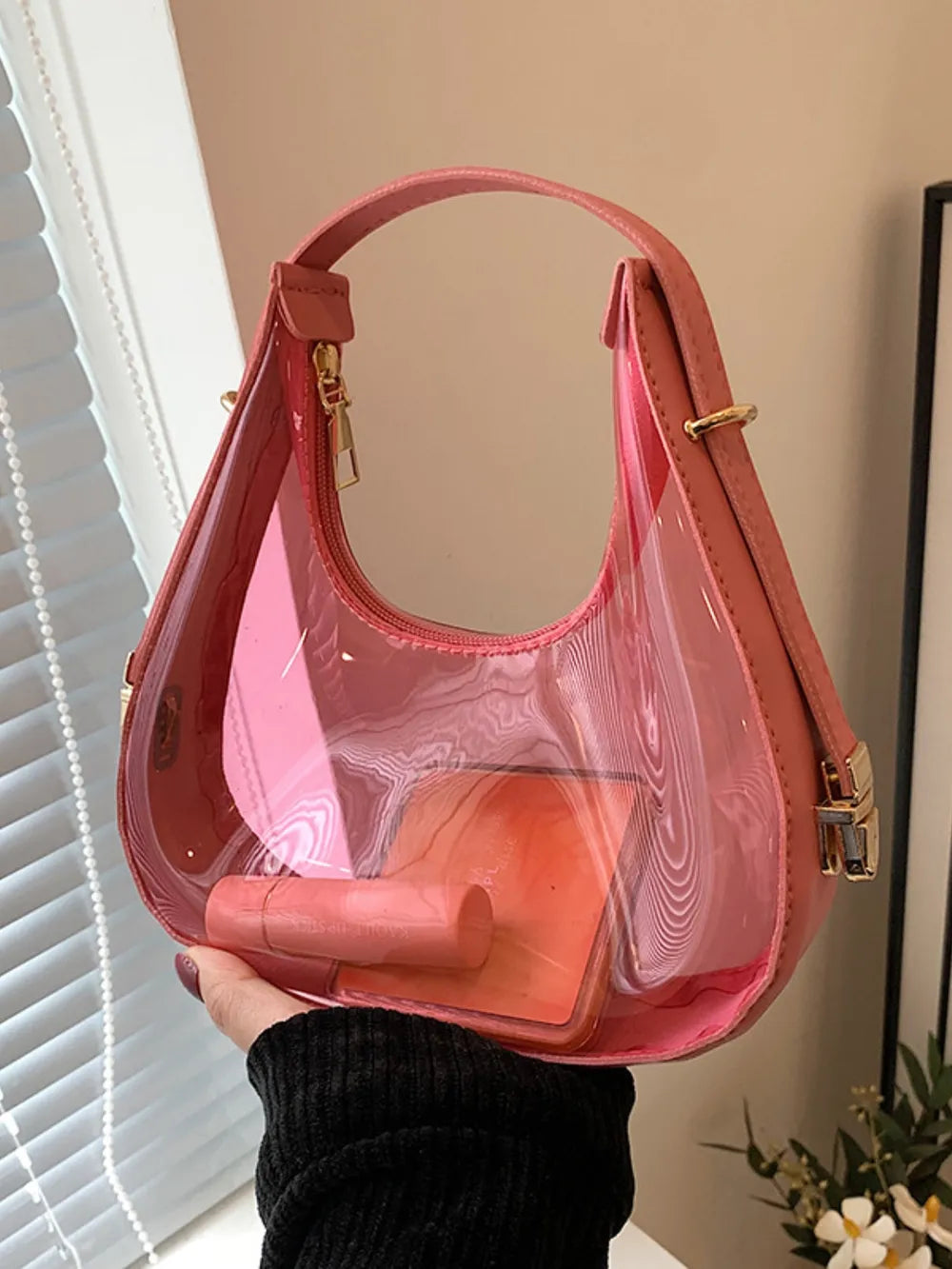 Shoulder Bag PU Leather PVC Transparent - LaTezza Online Shop