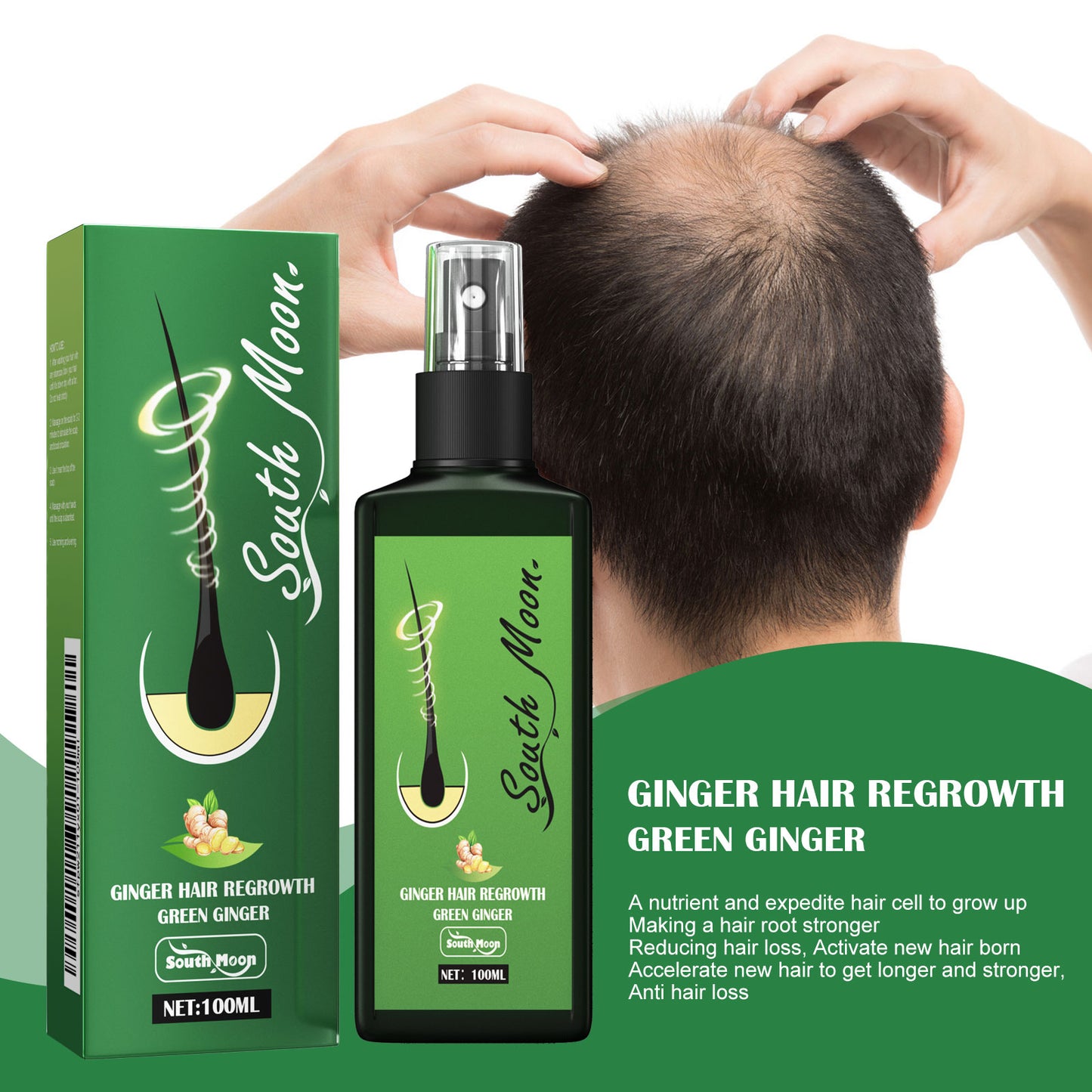 South Moon Hair Care Spray Nourishing And Nourishing Hair Massage Repair Hair And Scalp Care Solution - LaTezza Online Shop