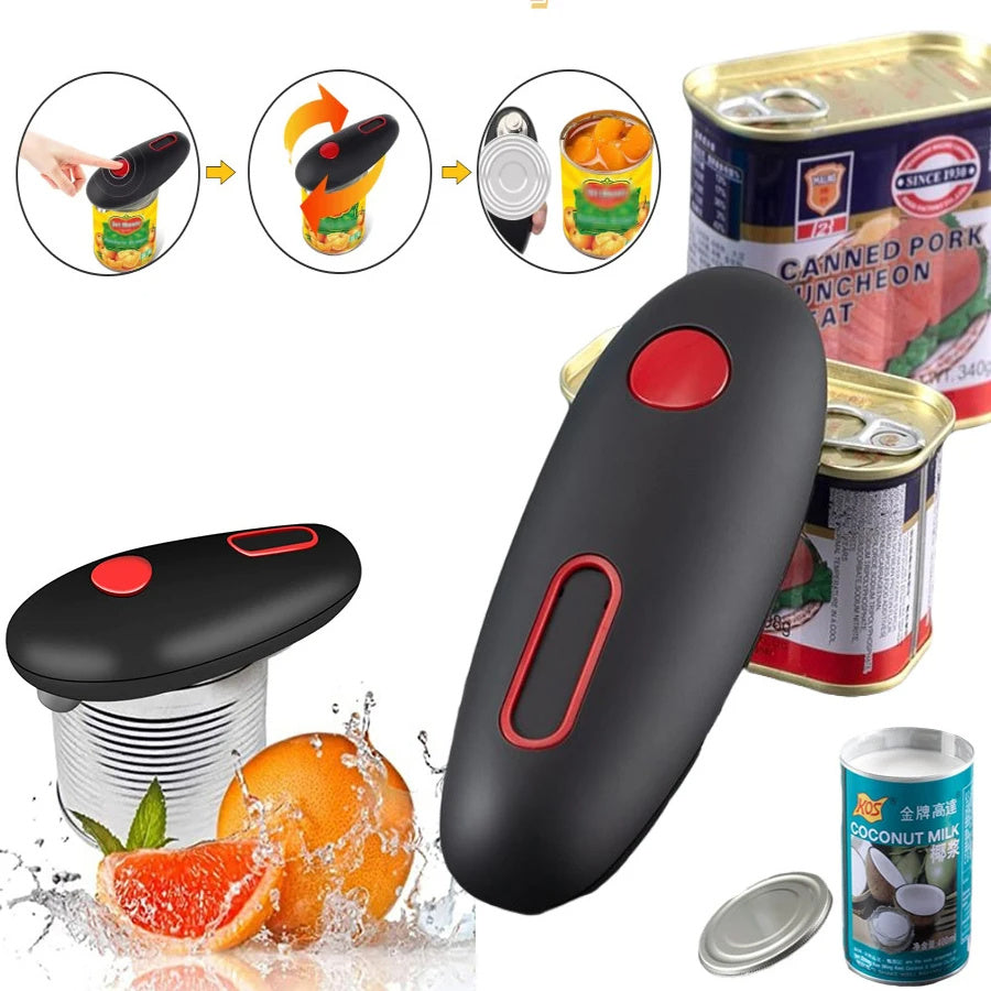 Electric Can Opener Automatic Jar Bottle Can Machine One Touch Portable Kitchen Hand Free - LaTezza Online Shop