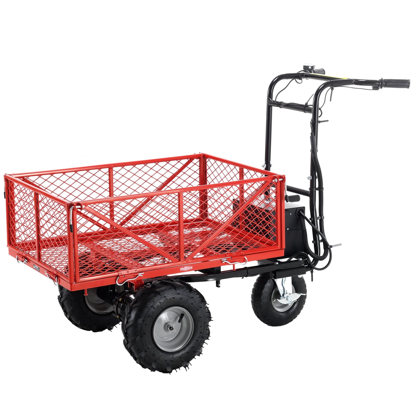 Wheelbarrow Utility Cart Electric Powered Cart 48V28Ah 500W Capacity 500lbs (230kg) Material Hauler 1000lbs Towing - LaTezza Online Shop