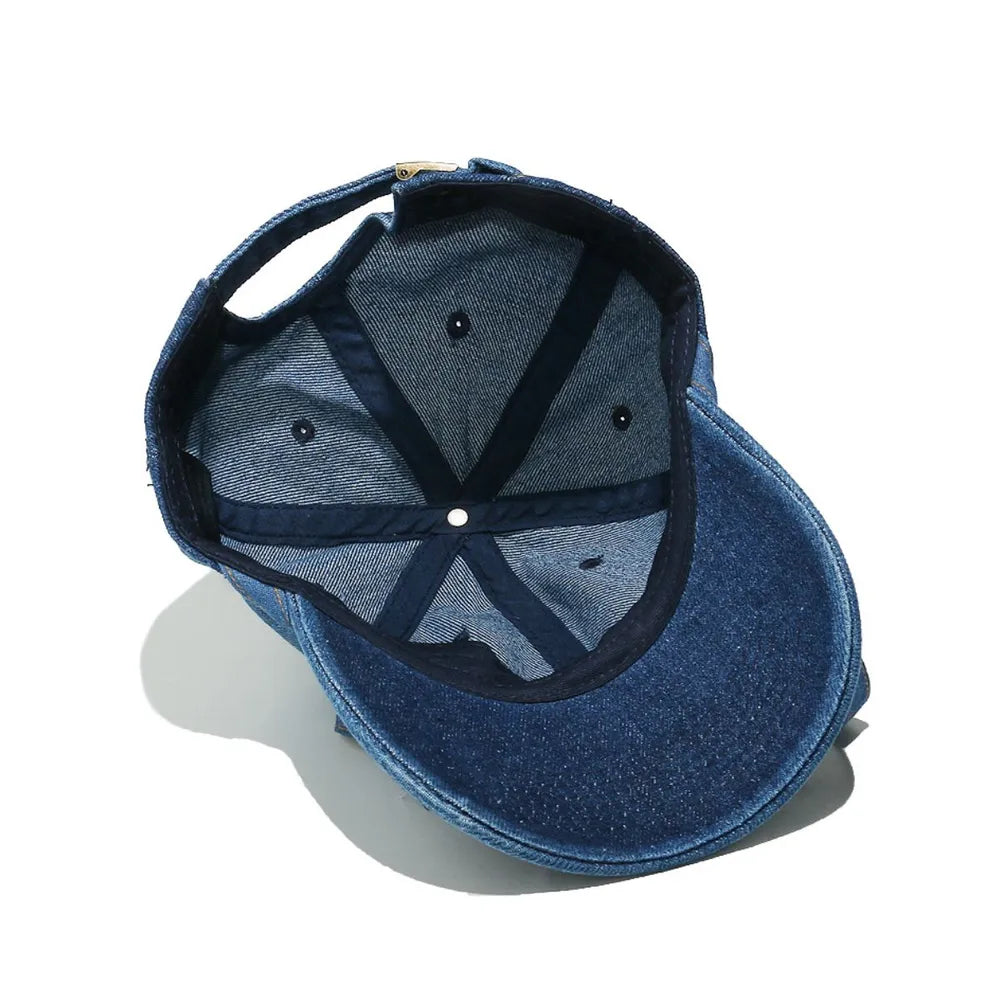 Washed Bow Denim Baseball Cap - LaTezza Online Shop