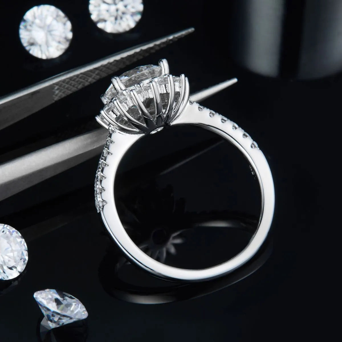 2 Carat Moissanite 925 Sterling Silver Ring - LaTezza Online Shop
