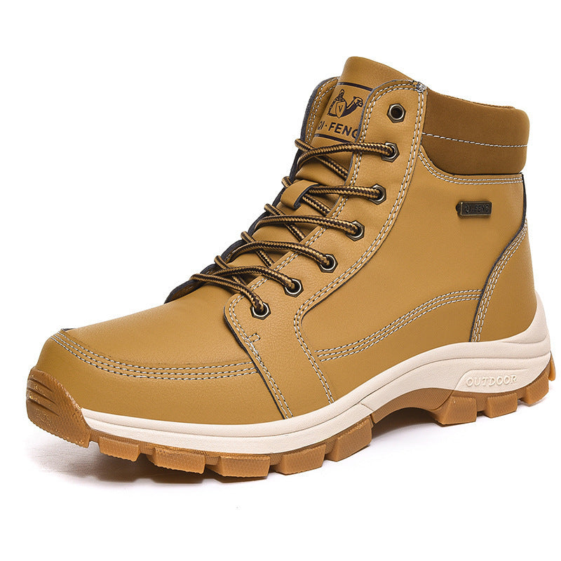 Men Boots Winter Snow Outdoor Ankle Boots For Men Super Warm Boots Leather Non-Slip Work Shoes - LaTezza Online Shop