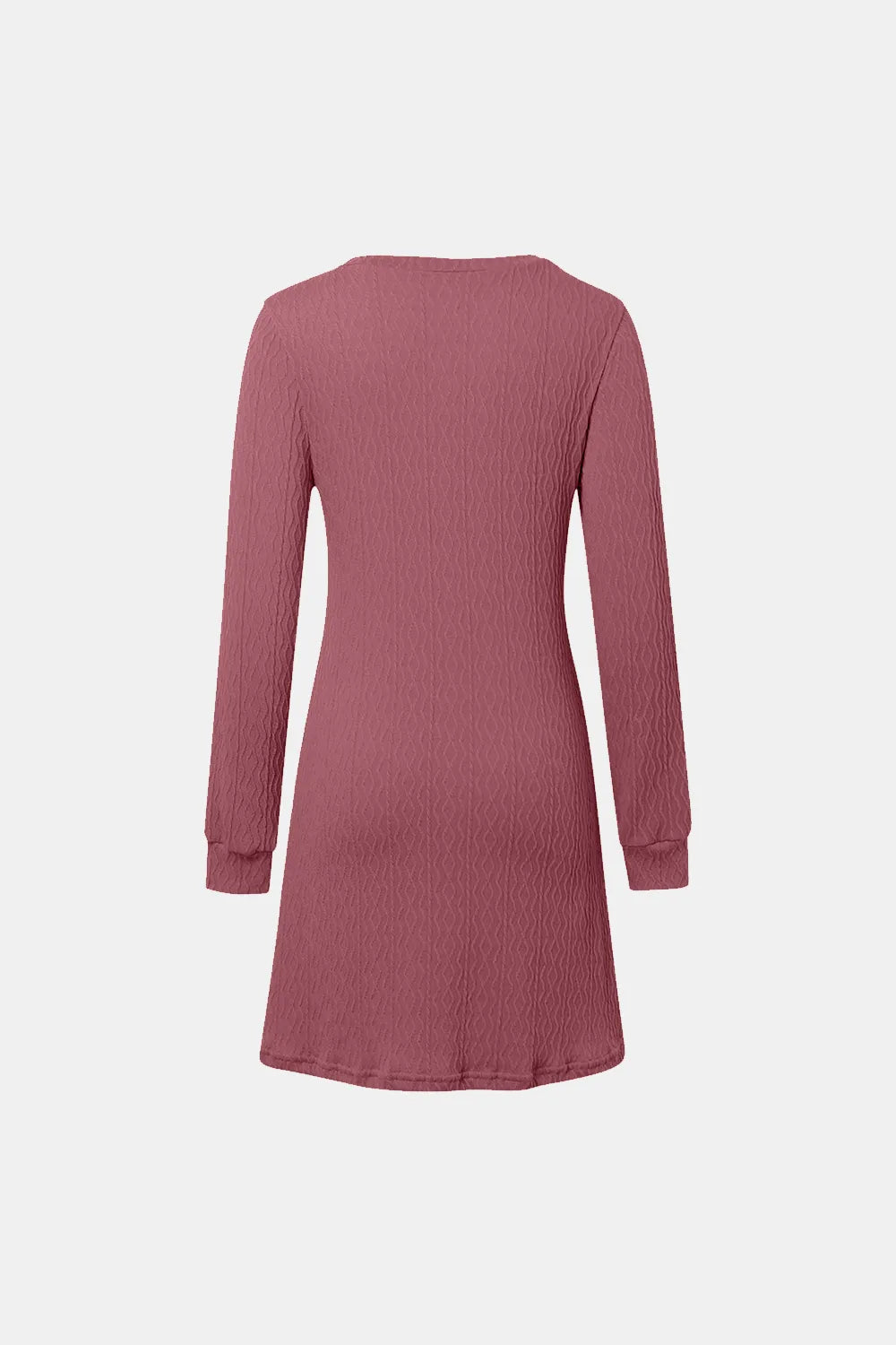 Solid color texture long sleeved elegant French dress women's dress - LaTezza Online Shop