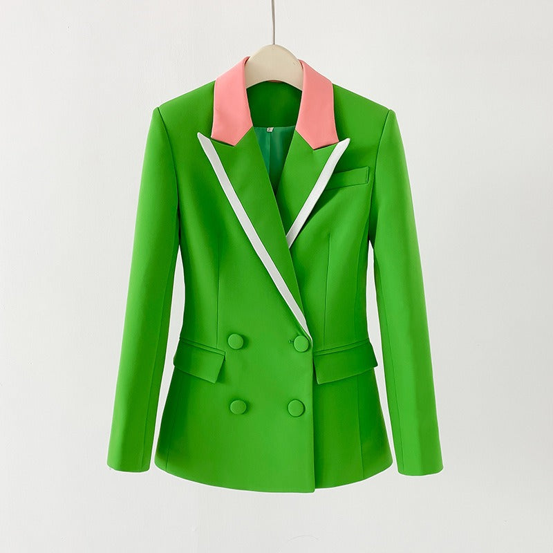 Spring and Autumn Temperament Set Women's Slim Fit Suit Small Coat Hanging Flare Pants Commuter Workplace Two Piece Set - LaTezza Online Shop