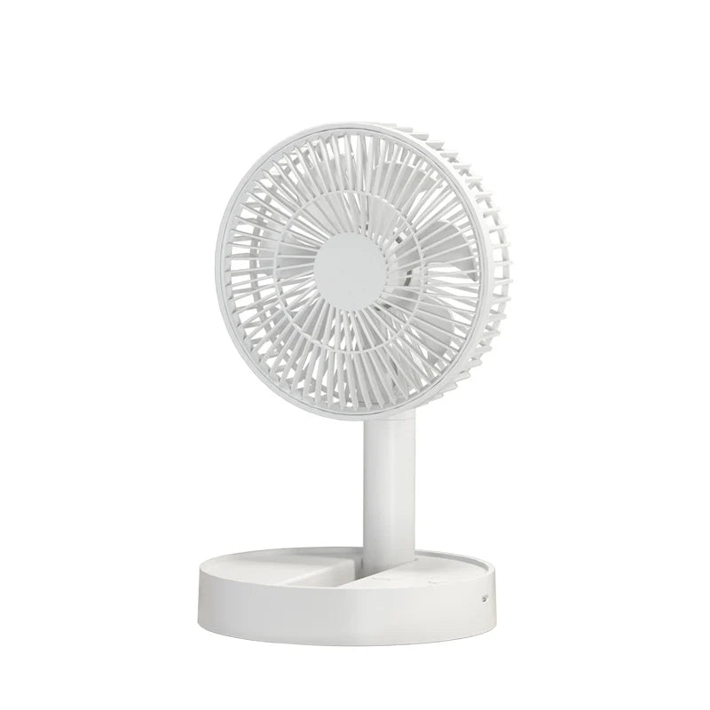 USB Foldable Fan with 4 Speeds & Timing,Battery Operated Mini Fan for Bedroom, Indoor or Outdoor,Table Fan