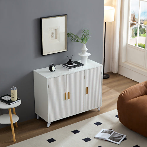 Buffet Cabinet With Wavy Texture - LaTezza Online Shop